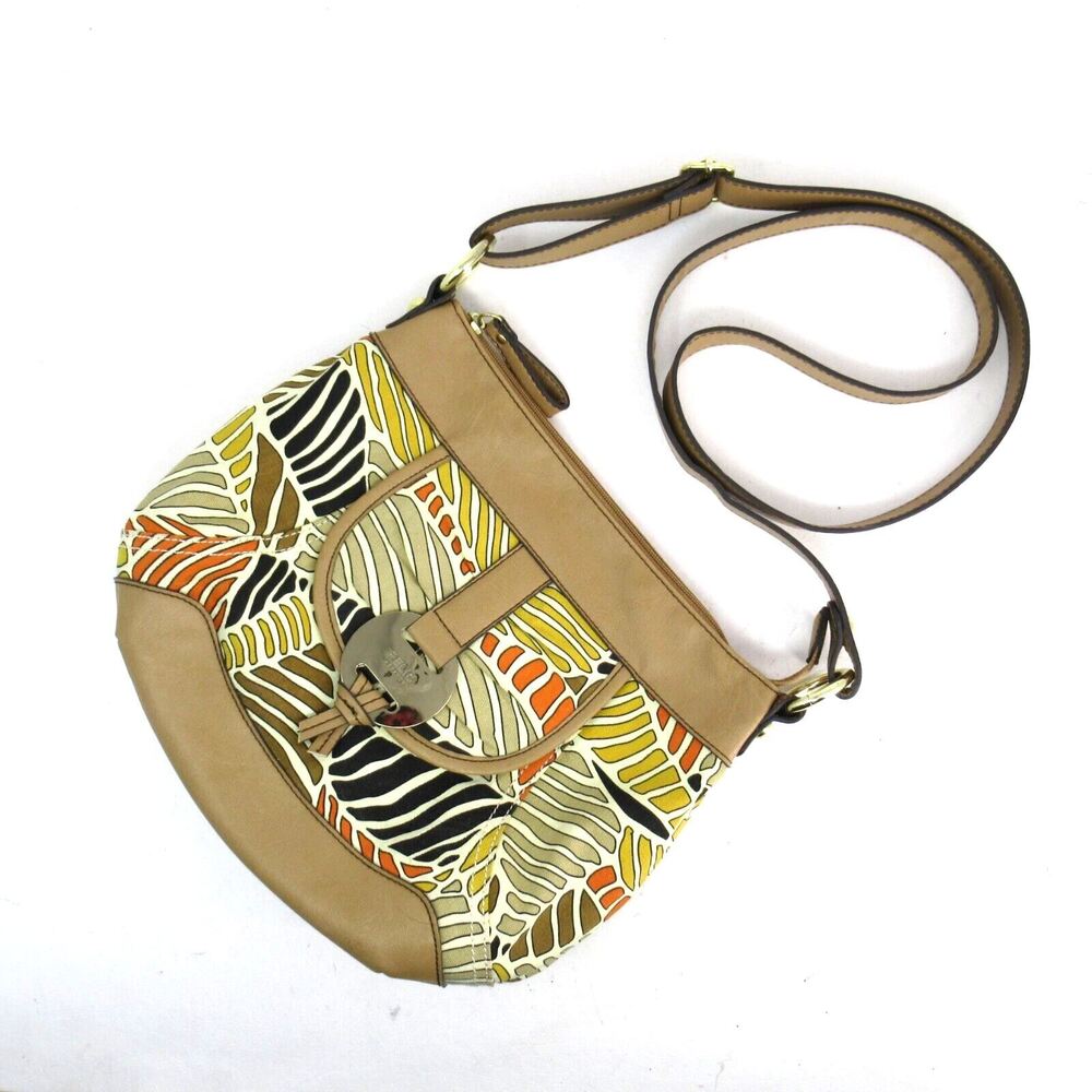 Relic Crossbody Handbag Women M Multicolor Tropical Palm Leaf Purse Shoulder Bag